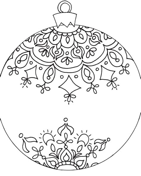 christmas ornaments coloring pages printable christmas coloring pages