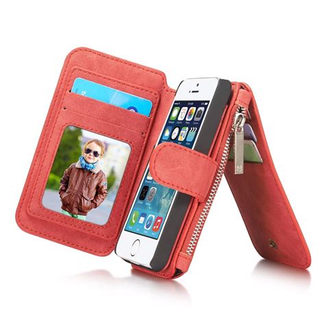 Caseme For Iphone 5s Se 5 Luxury Retro Flip Leather Women Phone Cases