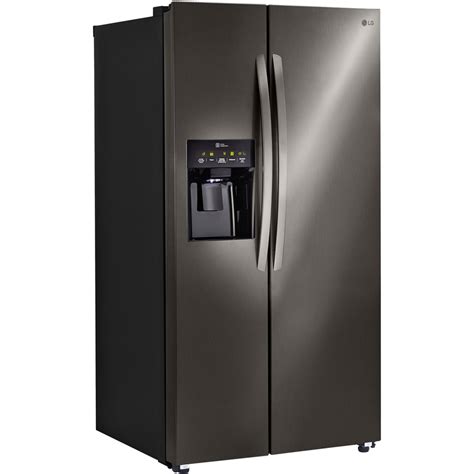 buy lg  cu ft side  side refrigerator black stainless