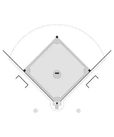 baseball diamond template    printable