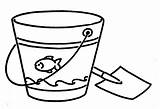 Pail Bucket Sand Clipartmag Tocolor sketch template