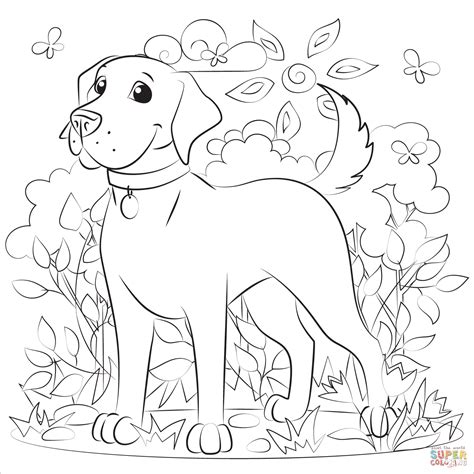 labrador coloring page  printable coloring pages