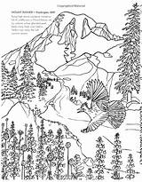 Coloring National Pages Park Yellowstone Parks Amazon Book Color Mount Ca Books Colouring Printable Rainier Getdrawings Getcolorings sketch template