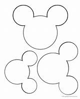 Mickey Ears Mouse Coloring Vector Getdrawings sketch template