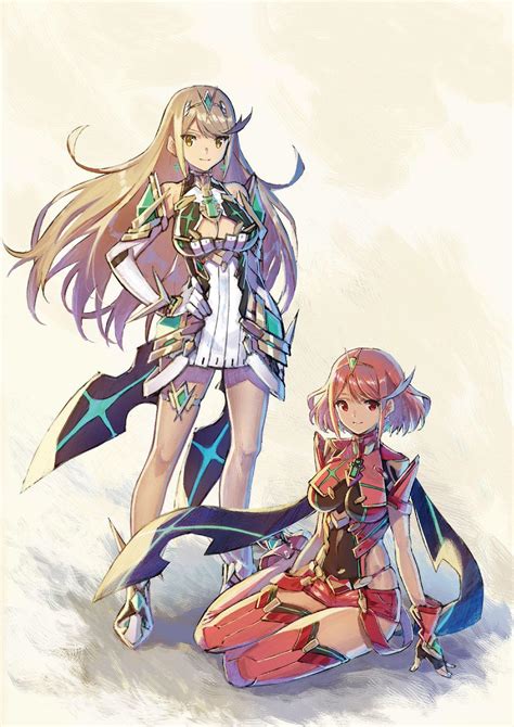 Pyra And Mythra Phone Wallpaper From Official Art Book R