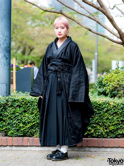 black japanese kimono street style w tricot comme des
