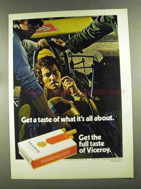 1972 Viceroy Cigarettes Advertisement Get The Full Taste
