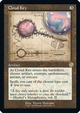 cloud key schematic  brothers war retro frame artifacts magic  gathering