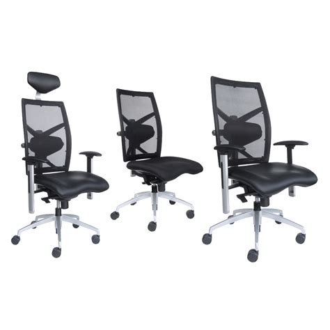 ergonomic executive leather fabric office chair