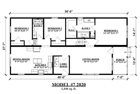 shot gun style ranch kintner modular homes custom home builder
