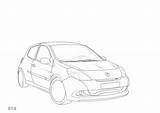 Clio Twingo Renaultsport sketch template