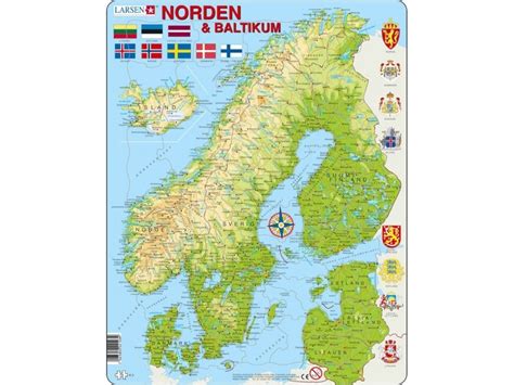 norden karta staeder karta