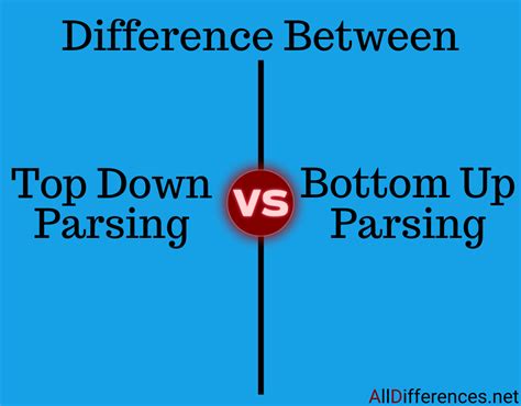 difference  top   bottom  parsing comparison chart