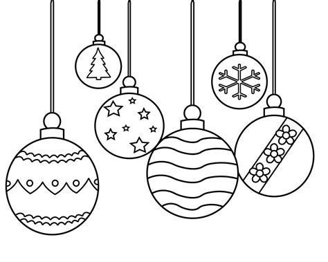 christmas ornament coloring pages printable  coloring pages  kids