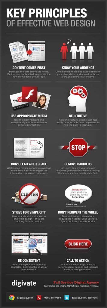 10 Key Website Design Principles Infographic Digivate