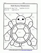 Multiplication Color Coloring Pages Popular sketch template