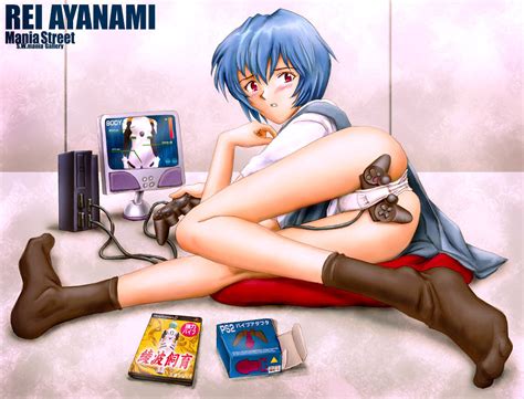 ayanami rei neon genesis evangelion drawn by mania