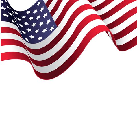 high quality american flag transparent vector transparent png