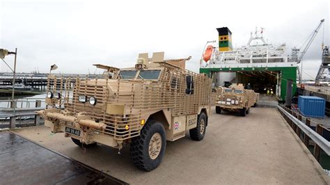 British Army Vehicles Return From Afghanistan Bbc News
