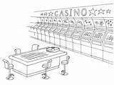 Casino Horizontal Gambling sketch template