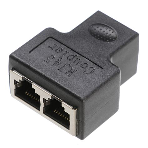 rj lan gigabit ethernet network cable female splitter connector adapter  ebay