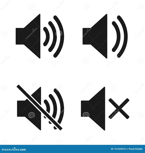 sound icon set speaker icon sound vector icon  volume symbol vector illustration flat