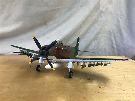 aj ad skyraider aircraft plastic model airplane kit  scale