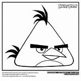 Angry Birds Coloring Chuck Bird Yellow Artworks sketch template