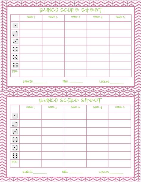 recipes  stephanie  bunco score sheet bunco