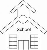 School House Clipart Schoolhouse Outline Clip Silhouette Cliparts Vector Md Library Background Transparent Outlines Royalty Clker Wikiclipart Attribution Forget Link sketch template