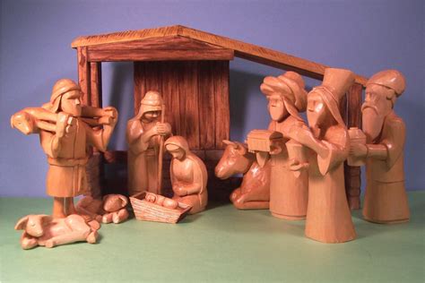 carvin toms woodcarving blog   nativity set