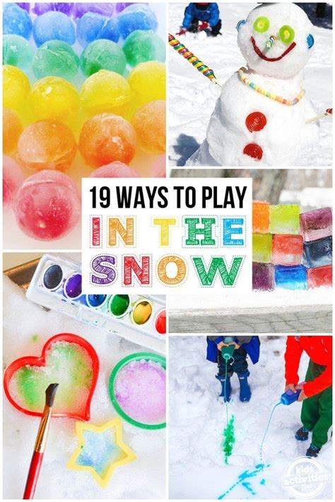 ways  play   snow winter crafts  educational winter