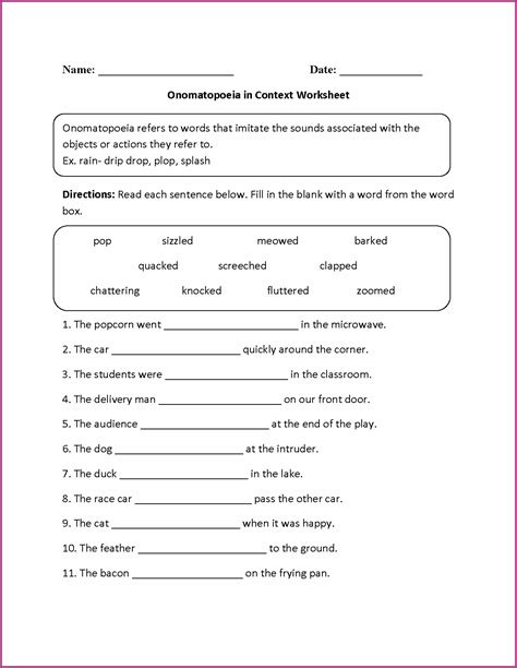 printable english worksheets