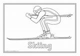 Olympics Winter Colouring Visit Sheets sketch template
