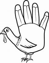 Coloring Pages Turkey Printable Kids Template Hand Print Feet Handcuffs Color Handprint Getcolorings Washing Doing Templates sketch template