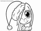 Coloring Christmas Pages Pony Little Library Clipart Littlest Pet Shop sketch template
