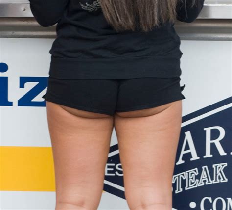 ass cheeks coming out of shorts