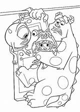 Coloring Monsters Inc Pages Kids sketch template
