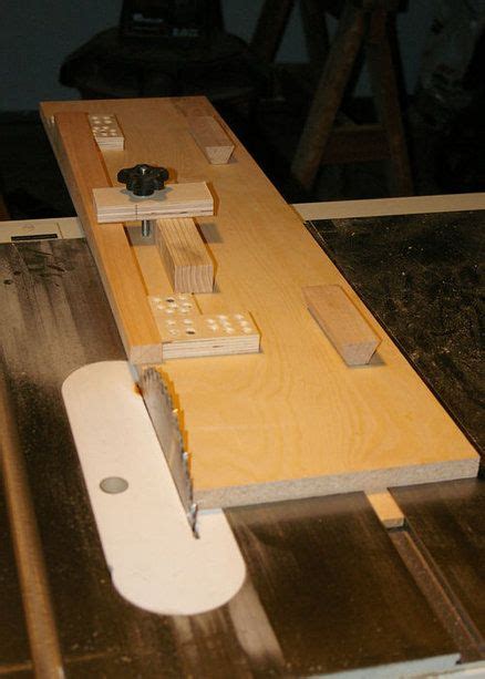 table  taper jig diy tablesaw radial arm pinterest