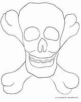 Skull Crossbones Coloring Kinderart Pdf Print sketch template