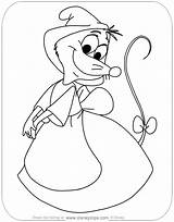 Cenerentola Cinderella Disneyclips Madrina Funstuff sketch template