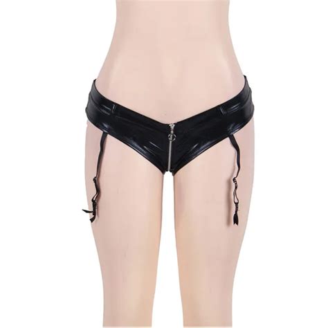 comeonlover garter belt  size black faux leather latex garter belt suspender jarretels voor