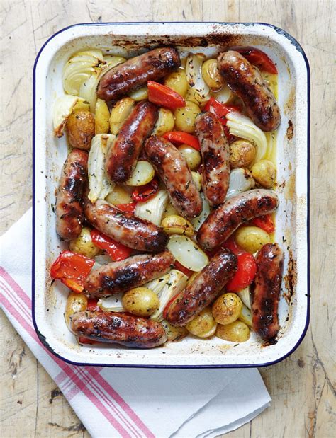 mary berry s roasted sausage and potato supper glasgow