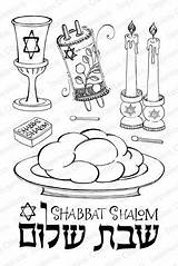 Shabbat Coloring Shalom Pages Hanukkah Kids שת Iostamps Crafts שלום sketch template