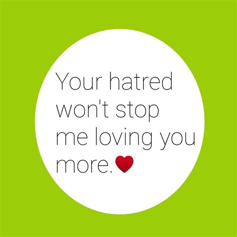 hatred hatred love    love
