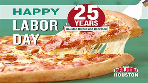Papa John S Giving Away Free Cheese Pizzas For Their 25th Anniversary