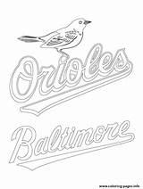 Coloring Pages Orioles Mlb Baltimore Baseball Logo Printable Sox Red Mariners Color Sport Drawing Phillies Indians Braves Mascot Ravens Atlanta sketch template