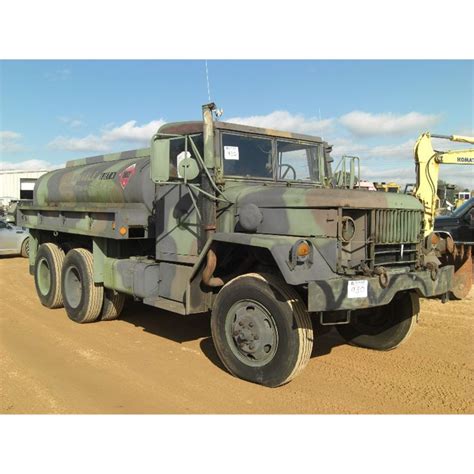 american general military  fuel truck jm wood auction