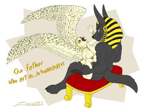 Rule 34 Anubis Avian Big Breasts Bird Breasts Canid