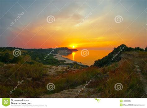 Beautiful Sea Sunset Beach Stock Image Image Of Holiday